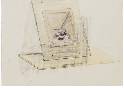 RUDI BOGAERTS 2017 DRAWING Sketch for Bricks